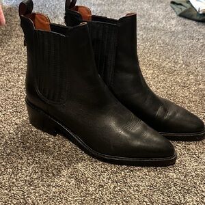 Coach Black Leather Women's Ankle Boots